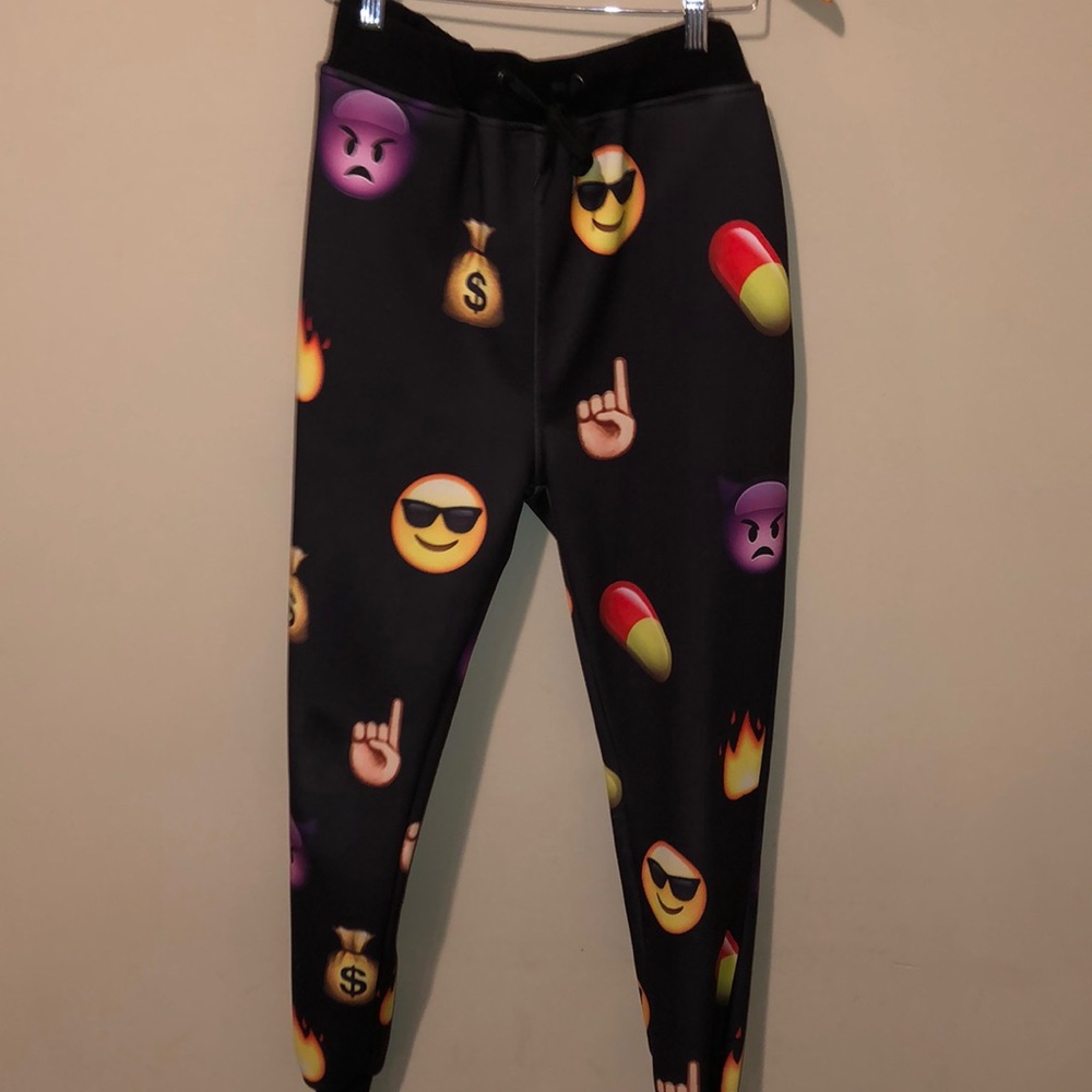1991 Inc Black Emoji Joggers